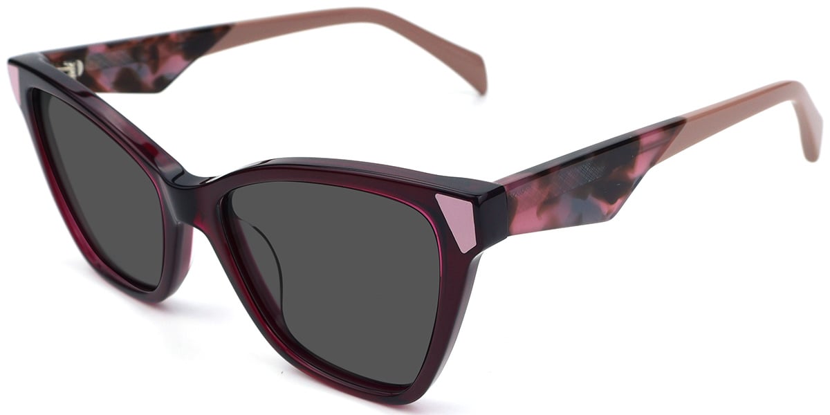 Veronica cat-eye frame in acetate, shown from the front